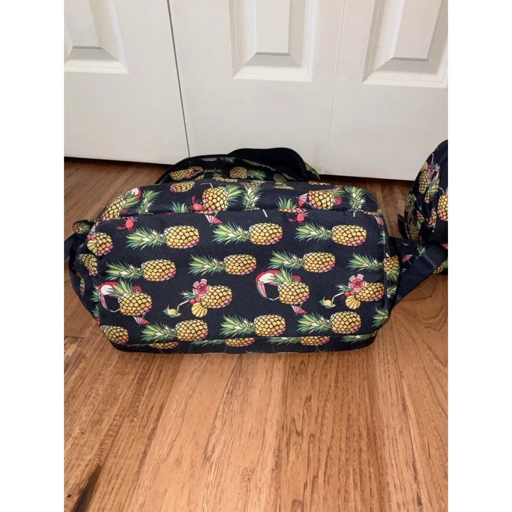 Vera Bradley Toucan Party Large Backpack With Lunch Pack Nylon Approx 19x13x8